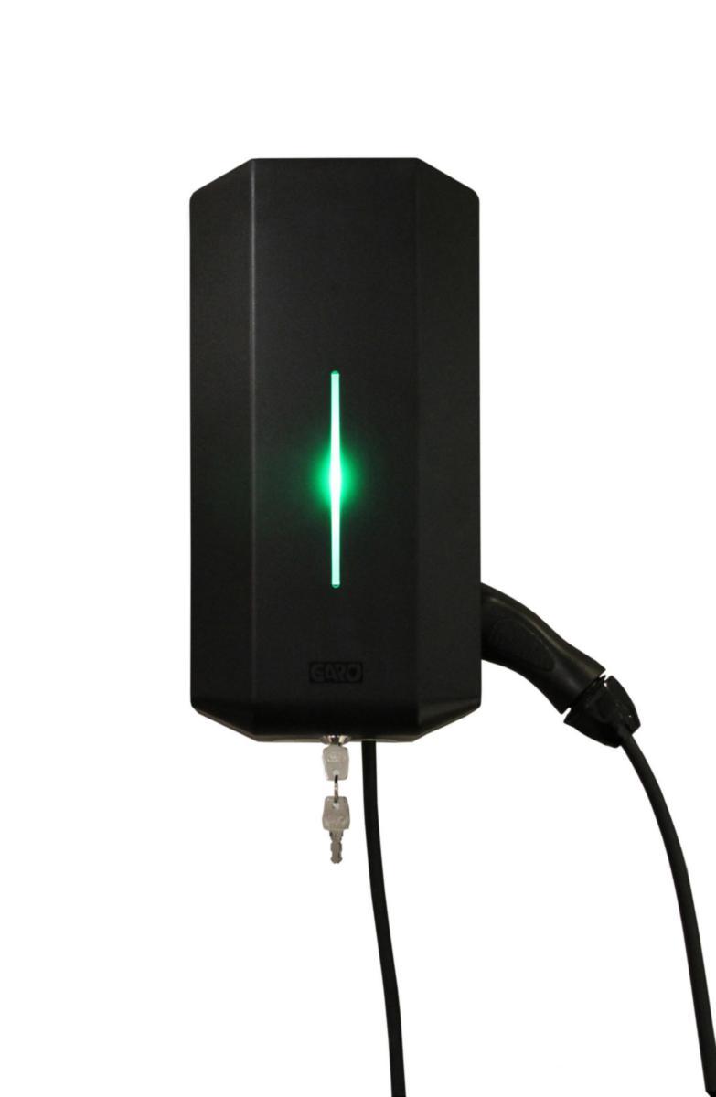 Laddbox 3-fas, fast kabel typ-2 kontakt, med mätare - LADDBOX T2FK 22KW DC MM GLBDCM-T222FC